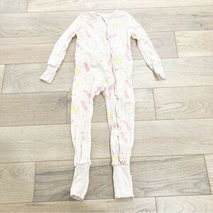 Angel Dear Pink and Yellow Kids Footie